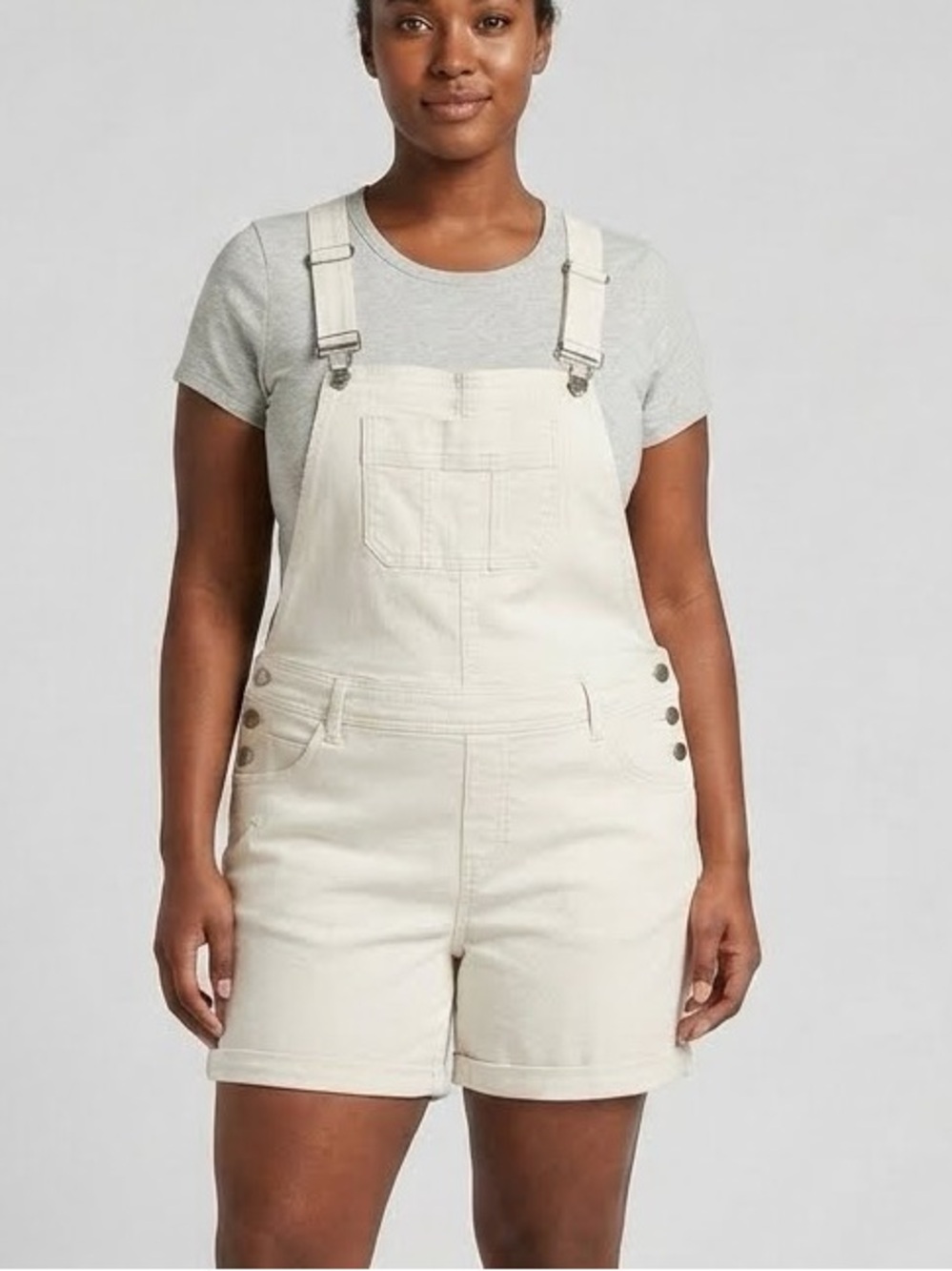Torrid Overall Shorts Shortalls Romper White Size 14